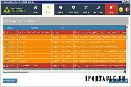 RogueKiller Anti-Malware 12.9.0.0 En Portable - удаление сложных вирусных угроз