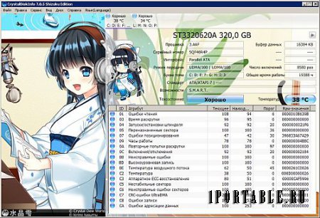 CrystalDiskInfo 7.0.5 Full Shizuku Edition Portable - мониторинг и прогнозирование отказа жесткого диска