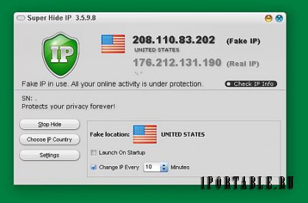 Super Hide IP 3.5.9.8 En Portable - анонимный серфинг в сети Интернет