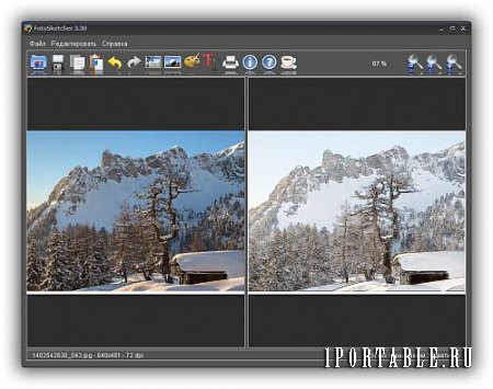 FotoSketcher 3.30 Portable (32/64-bit) + учебник - преобразование цифрового фото в произведение искусства