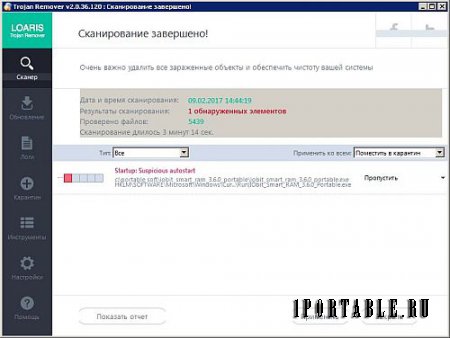 Loaris Trojan Remover 2.0.36.0 Portable - защита компьютера от современных форм кибер-угроз