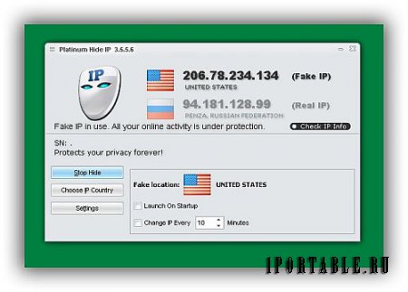 Platinum Hide IP 3.5.5.6 En Portable - анонимный серфинг в сети Интернет