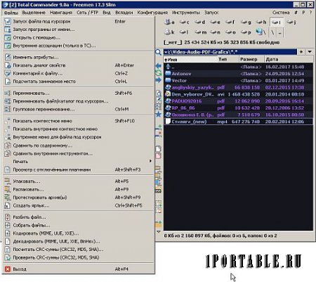 Total Commander 9.0a Freemen 17.3 Slim Portable by notn - Популярный файловый менеджер