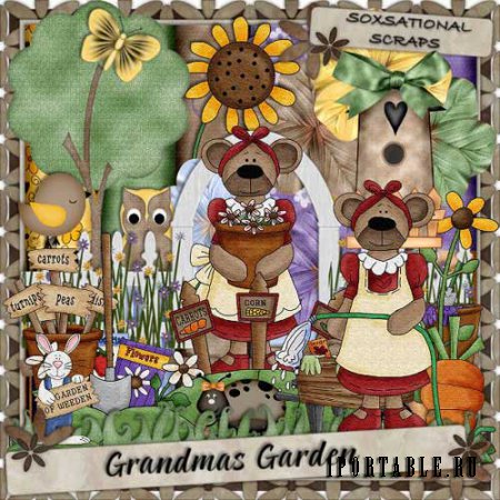 Детский скрап-набор - Бабушкин сад
