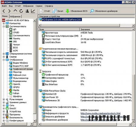 AIDA64 Extreme Edition 5.90.4247 Beta Portable - диагностика, тестирование и мониторинг ключевых узлов системы
