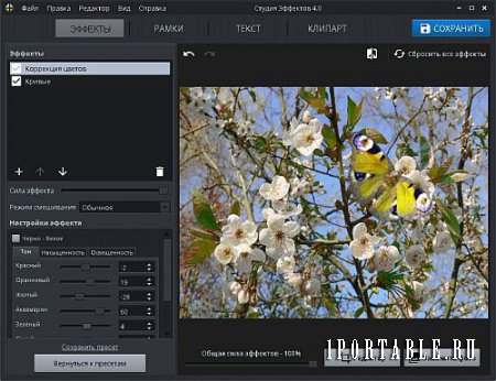 Студия Эффектов 4.0.0.403 Rus Portable by AMS Software - Уникальный фоторедактор для улучшения изображений