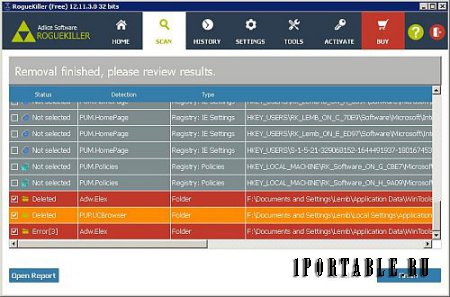 RogueKiller Anti-Malware 12.11.3.0 En Portable by PortableAppZ- удаление сложных вирусных угроз