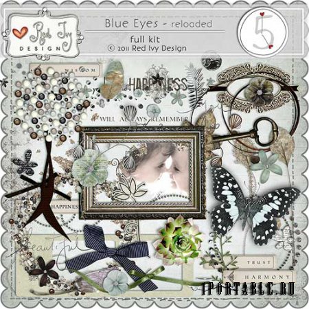 Винтажный скрап-набор - Blue Eyes