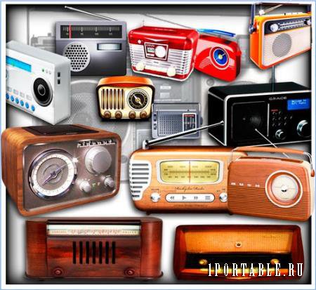 Фотошоп png - Старинные радио приемники