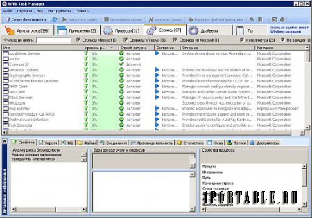 AnVir Task Manager 9.0.1 Final Portable - управление приложениями, процессами, службами