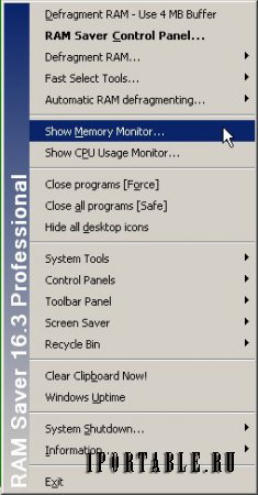 RAM Saver Professional 16.3 Portable by speedzodiac - мониторинг, очистка и оптимизация оперативной памяти
