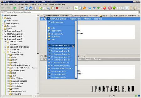 XYplorer 18.50.0000 (Academic) En Portable by Baltagy - настраиваемый файловый менеджер