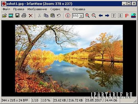 IrfanView 4.50 Rus Portable - графический редактор для обработки изображений