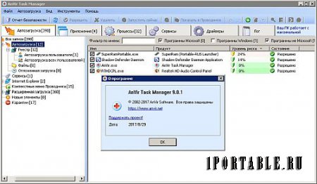 AnVir Task Manager 9.0.1 Repack Final Portable + Help - управление приложениями, процессами, службами
