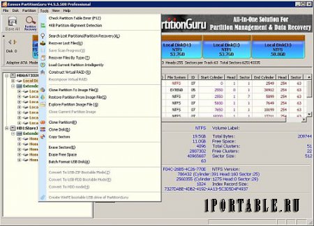 Eassos PartitionGuru Pro 4.9.5.508 En Portable (PortableAppZ) - продвинутый менеджер жесткого диска