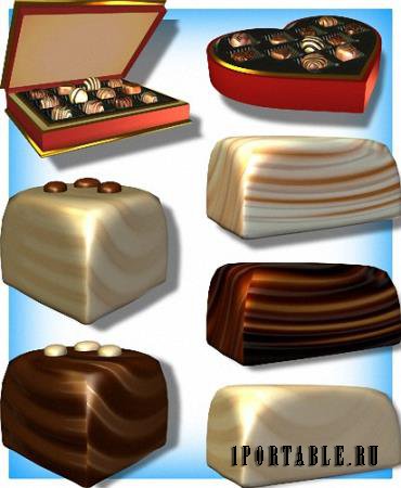 Золотая коллекция Png - Шоколадные конфеты