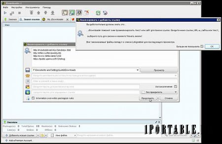 JDownloader 2.0-24.01 Portable (PortableAppZ) - автоматическая закачка файлов с популярных хостинг-сервисов
