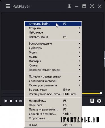 Daum PotPlayer 1.7.8457 Portable + OpenCodec (PortableAppZ) - проигрывание видео и аудио всех популярных мультимедийных форматов