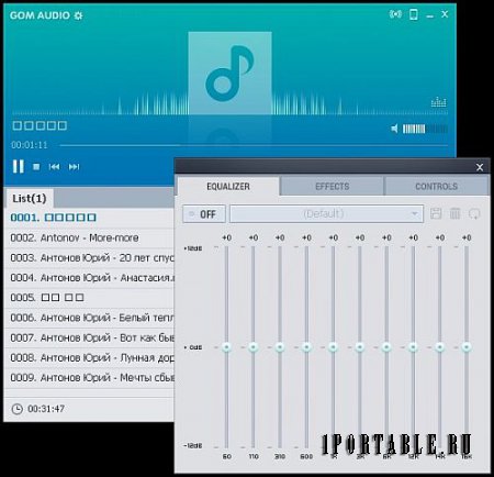 GOM Audio 2.2.12.0 Portable (PortableAppZ) - аудиоплеер с отличным качеством звука