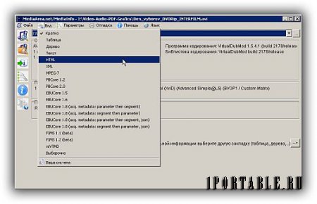 MediaInfo 18.03 Portable (PortableAppZ) - полная информация о видео файле