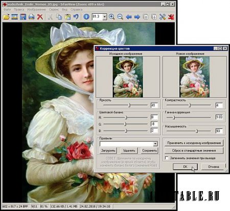 IrfanView 4.51 Rus Portable (PortableAppZ) - графический редактор для обработки изображений