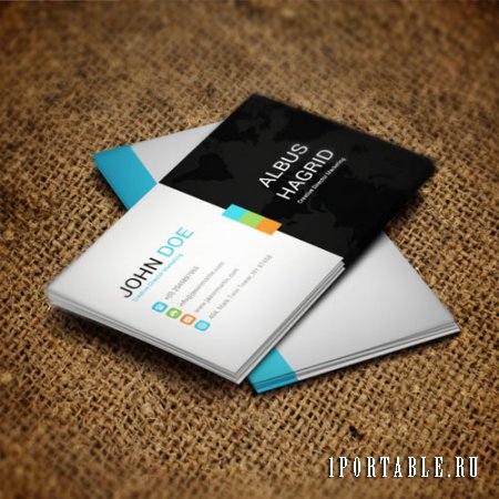 Black-white - business card