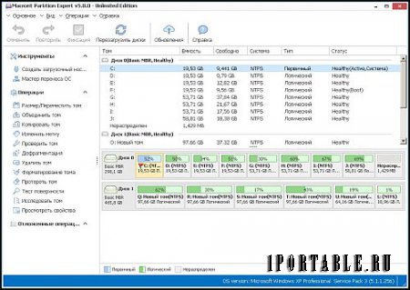Macrorit Disk Partition Expert 5.0.0 Unlimited Edition Portable - управление разделами и томами