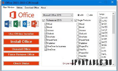 Office 2013-2019 C2R Install / Lite 6.4.1 Portable