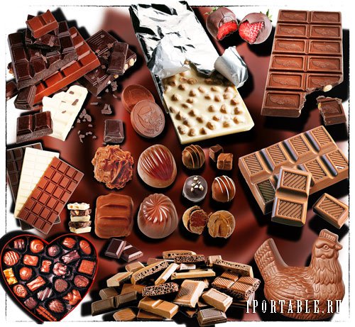 Коллекция Png клипартов - Шоколад