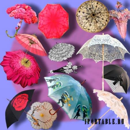 Png без фона - Летние зонтики