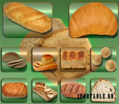 Прозрачные картинки для фотошопа - Хлебные изделия