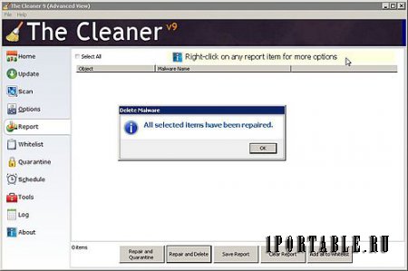 The Cleaner 9.0.0.1123 dc12.02.2014 Portable - Удаляет или блокирует вредоносные программы