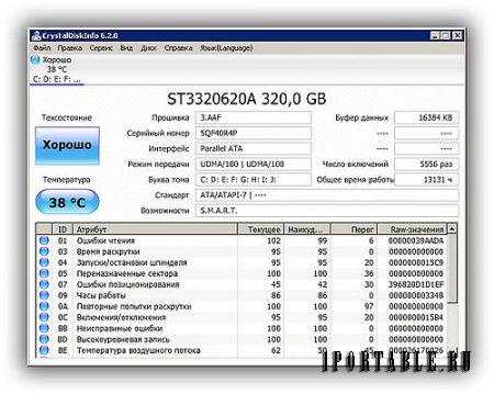 CrystalDiskInfo 6.2.0 + Portable - мониторинг и прогнозирование отказа жесткого диска