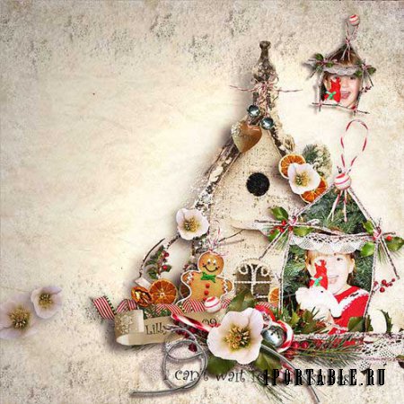 Новогодний скрап-комплект - Старомодное Рождество 