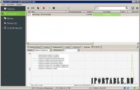 µTorrentPro 3.4.2.38397 Portable by PortableAppZ - загрузка торрент-файлов из сети Интернет