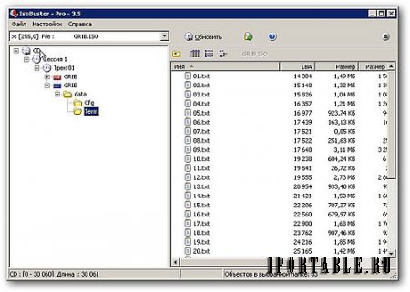IsoBuster Pro 3.5 Build 3.5.0.0 Final Portable - восстанавливает данные с CD, DVD, BD, HDD и др. носителей