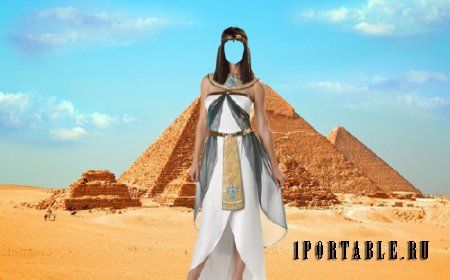 Шаблон для фото - Костюм египтянки 