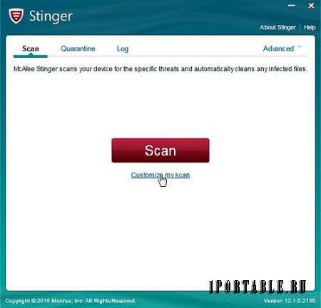McAfee Labs Stinger 12.1.0.2136 En Portable - удаление компьютерных вирусов