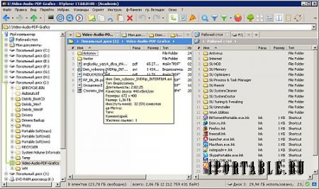XYplorer 17.60.0100 (Academic) Portable (PortableAppZ) - настраиваемый файловый менеджер