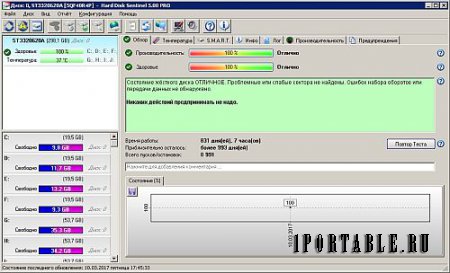 Hard Disk Sentinel Pro 5.00 Portable - контроль состояния и мониторинг параметров жесткого диска 