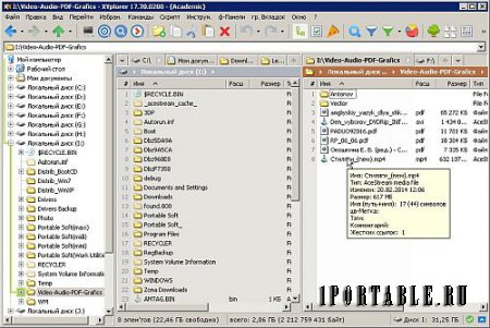 XYplorer 17.60.0200 (Academic) Portable (PortableAppZ) - настраиваемый файловый менеджер