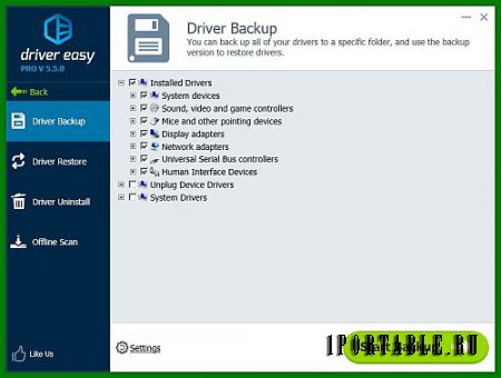 DriverEasy Pro 5.5.0.55353 En Portable (PortableAppZ) - подбор актуальных версий драйверов