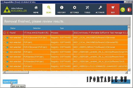 RogueKiller Anti-Malware 12.10.6.0 En Portable - удаление сложных вирусных угроз