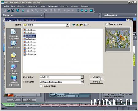 Dynamic Auto-Painter Pro 5.0.4 Rus Portable - преобразование цифровых изображений в произведения искусства
