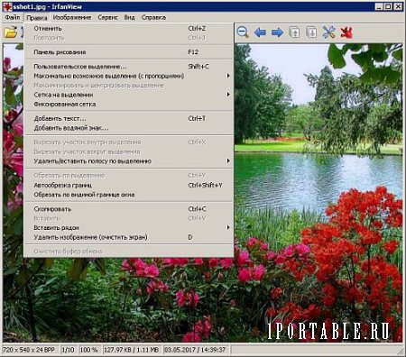 IrfanView 4.44 dc3.06.2017 Portable + Plugins - графический редактор для обработки изображений