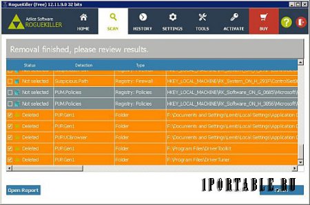 RogueKiller Anti-Malware 12.11.9.0 En Portable by PortableAppZ - удаление сложных вирусных угроз