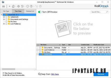 Ontrack EasyRecovery Technician 12.0.0.2 En Portable by Baltagy - восстановление утерянных данных
