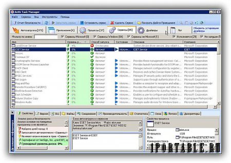AnVir Task Manager 9.2.2 Portable + Help - управление приложениями, процессами, службами