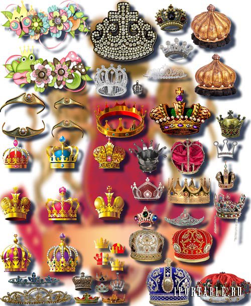 Клипарты картинки - Царские и королевские короны