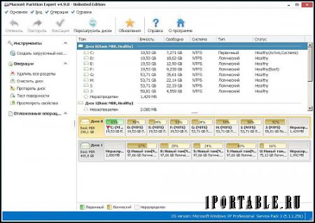 Macrorit Disk Partition Expert 4.9.0 Unlimited Edition Portable - управление разделами и томами